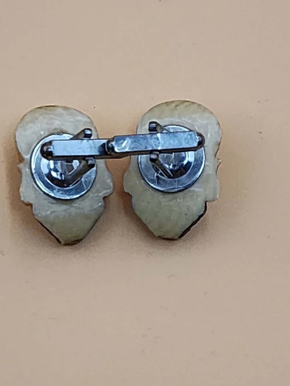 Unique Traditional Japanese Vintage Carved Toshikane Jewelry Cufflinks
